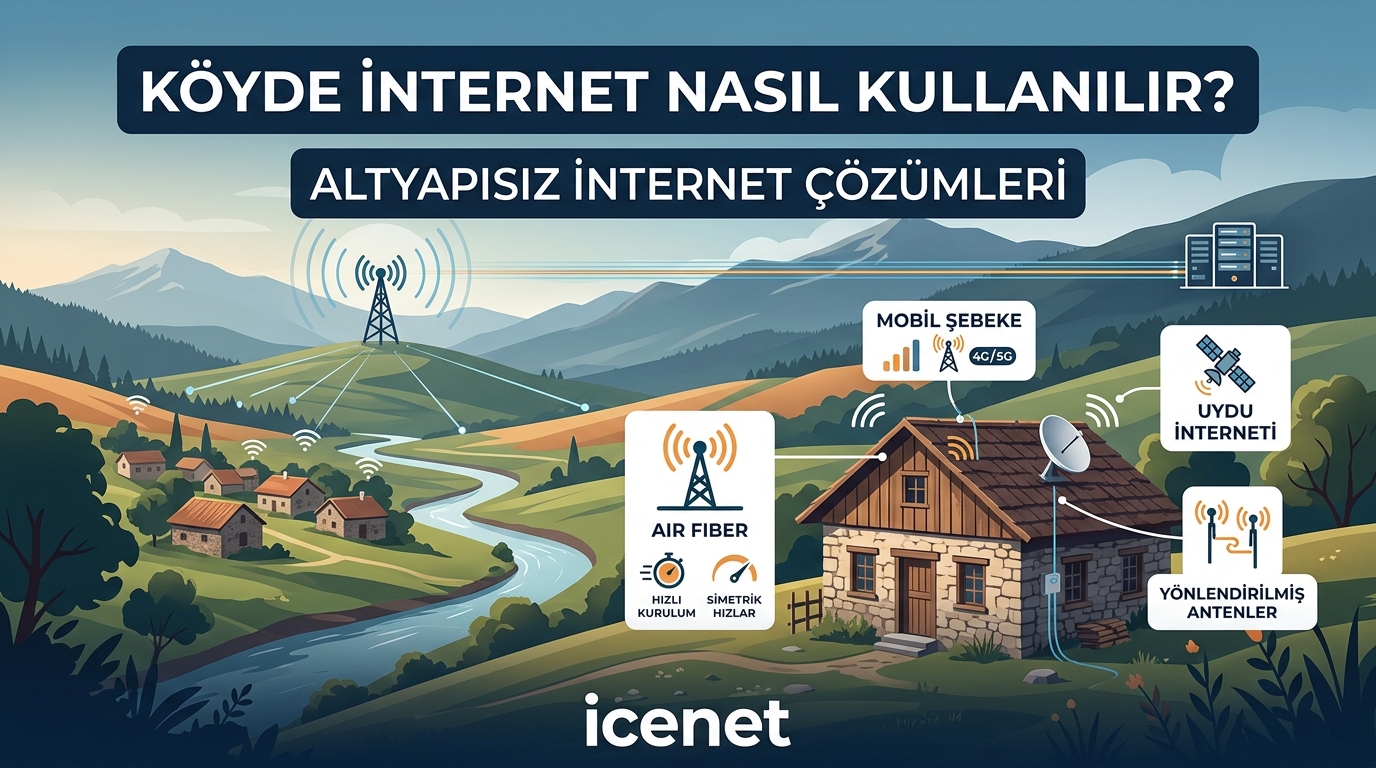 Köyde İnternet Nasıl Kullanılır? Altyapısız İnternet Çözümleri