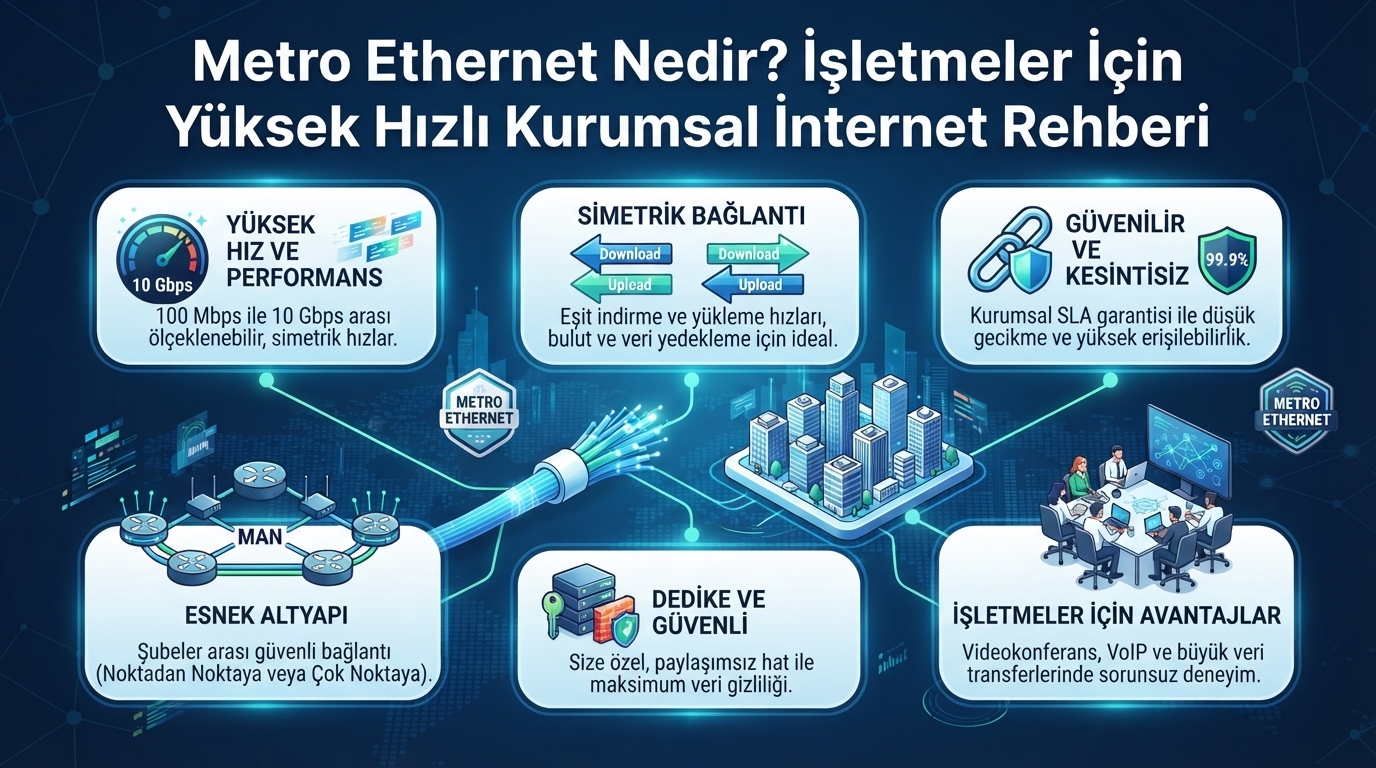 Metro Ethernet Nedir? Kurumsal Metro Ethernet Rehberi