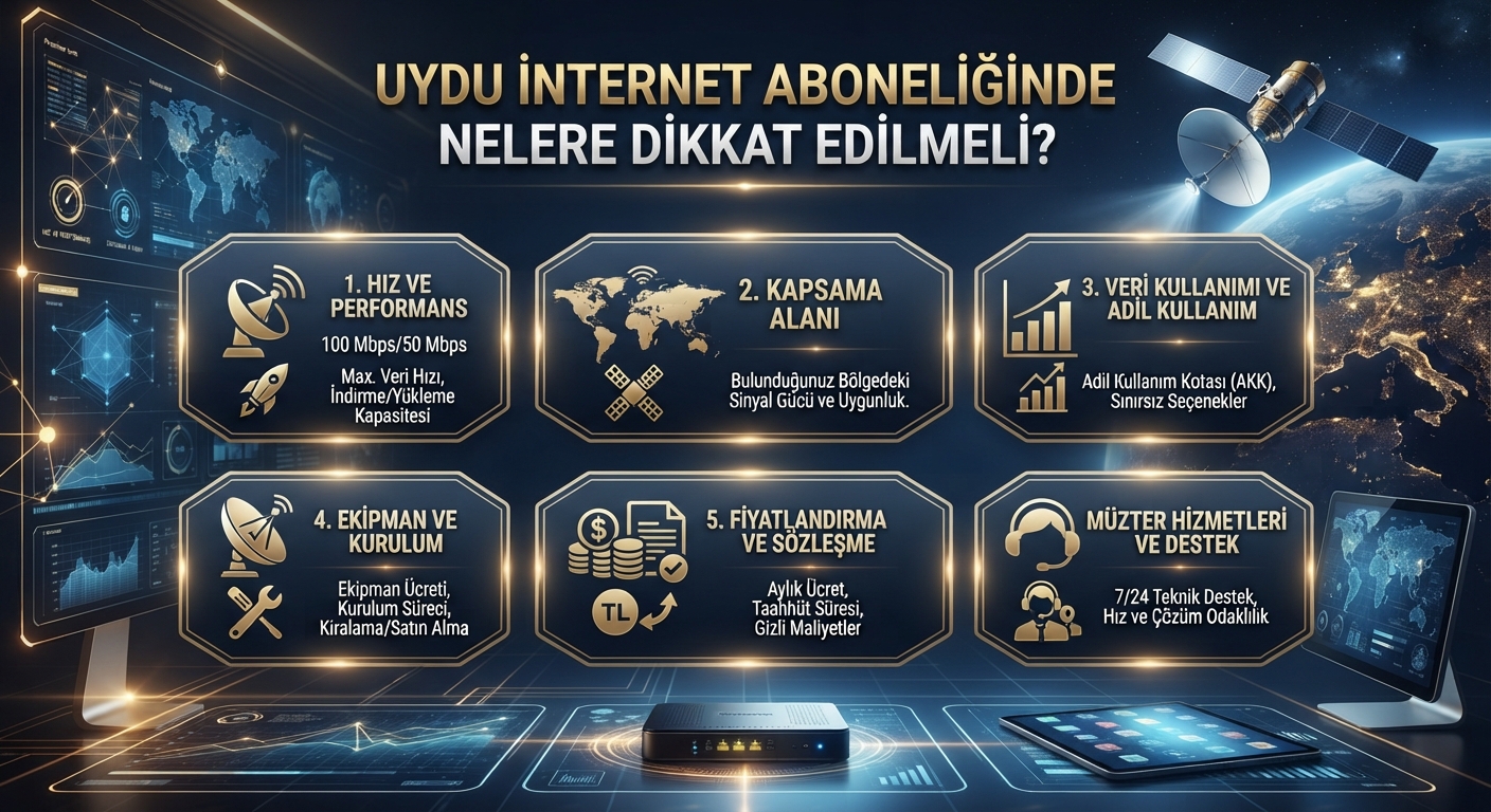 Uydu İnternet Aboneliğinde Nelere Dikkat Edilmeli?